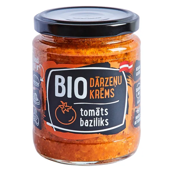 Dārzeņu krēms Rūdolfs Bio tomāts, baziliks 235g