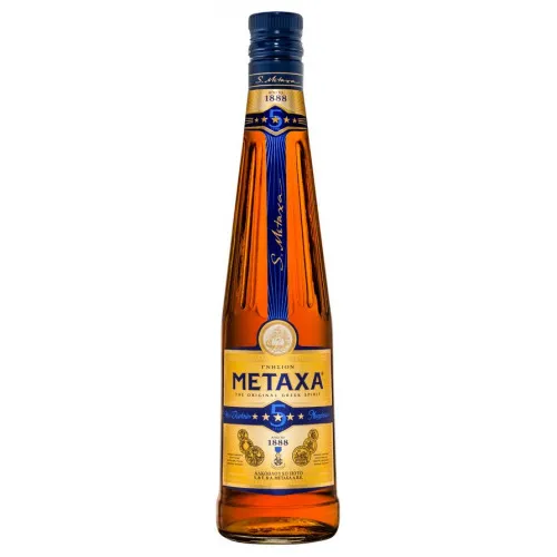 Stiprais alk. dz.METAXA 5* 38% 0,5l