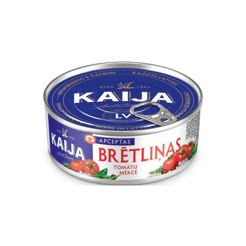 Brētliņas apceptas tomātu mērcē 240g (168g) EO, Brīvais Vilnis