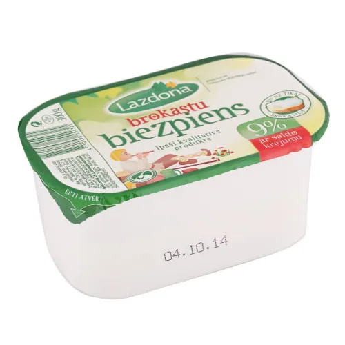 Biezpiens Lazdona brokastu 9% 380g