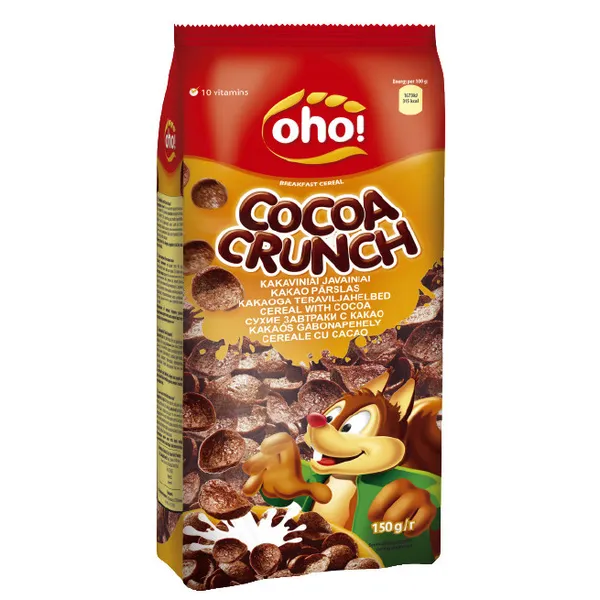 Brokastu pārslas Kakao kraukšķi 150g, Oho!