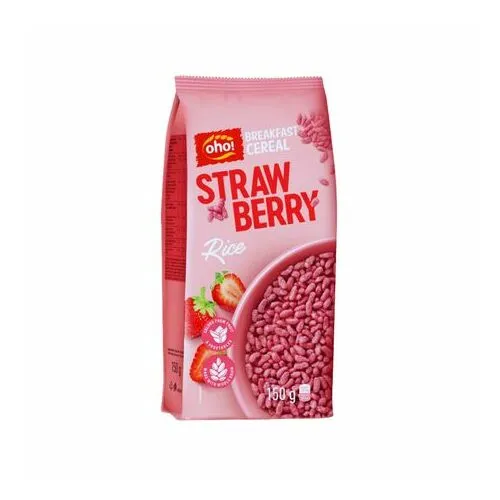 Brokastu pārslas Zemeņu rīsi 150g, Oho!