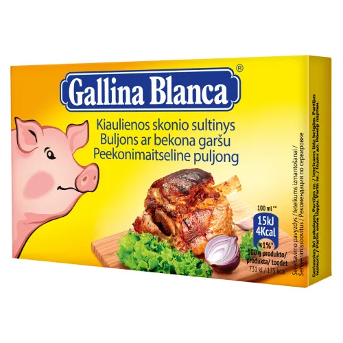Bekona buljons GALLINA BLANCA 8x10g