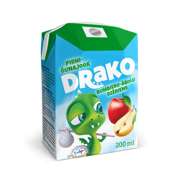 Dzēriens Drako bumbieru ābolu 0.2l