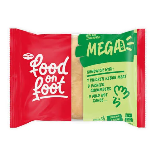 Burgers ar vistas gaļas kotleti un marinētiem gurķiem 220g