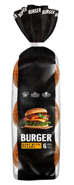 Burgeru maizītes glazētās ar sezamu (4gab.) 320g, Hanzas Maiznīca