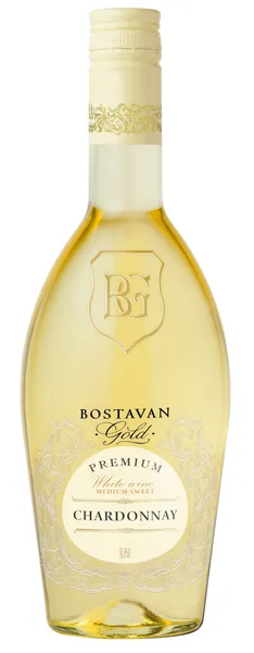 B.vīns Bostavan Gold Chardonnay pussaldais 12% 0.75l