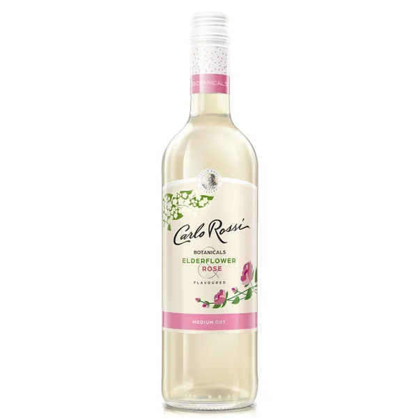 B.vīns C.Rossi Botanicals Elderflower  and  Rose 10% 0.75l