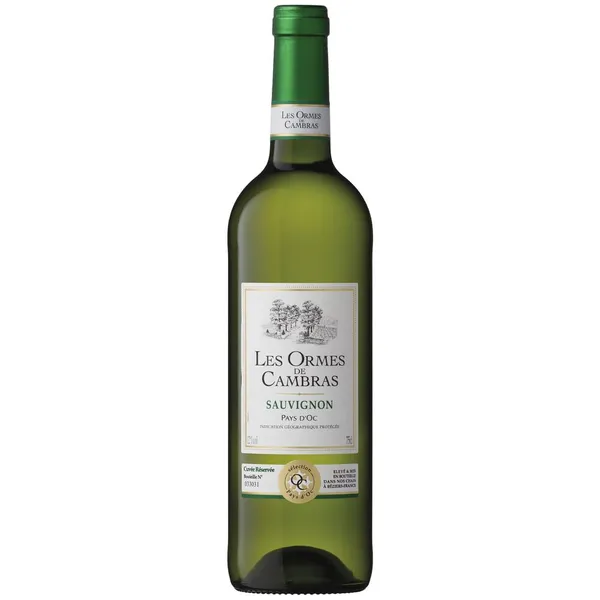 B.vīns Les Ormes de Cambras Sauvignon Blanc sausais 12% 0.75l