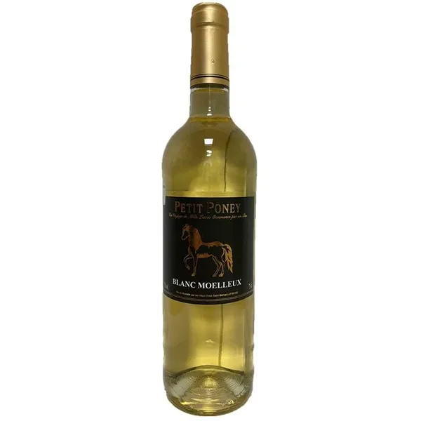 B.vīns Petit Poney Blanc pussaldais 11% 0.75l