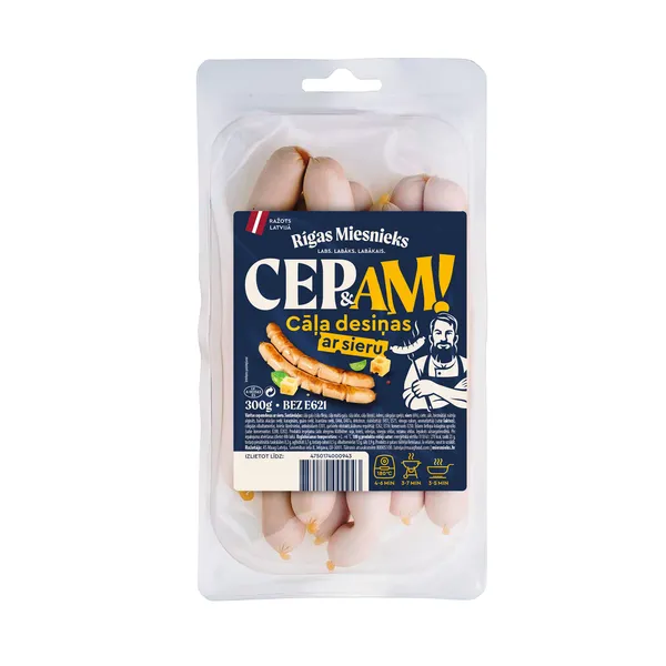 Cāļa desiņas Cep and am! ar sieru 300g, RM