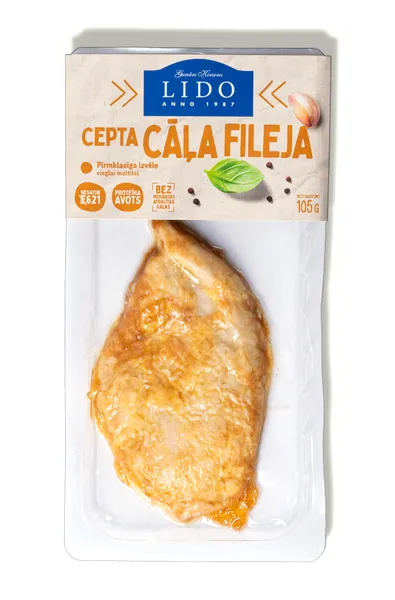 Cāļa fileja cepta 105g, Lido