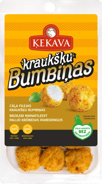 Cāļa filejas Kraukšķu bumbiņas atdz a/atm. 280g, Ķekava