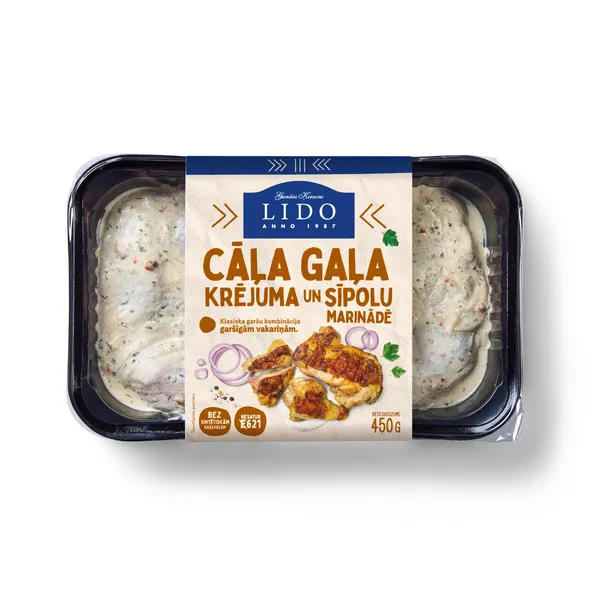Cāļa gaļa Lido krējuma, sīpolu marinādē 450g
