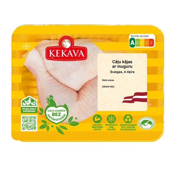 Cāļa kājas ar muguru vak., sveramas, Ķekava