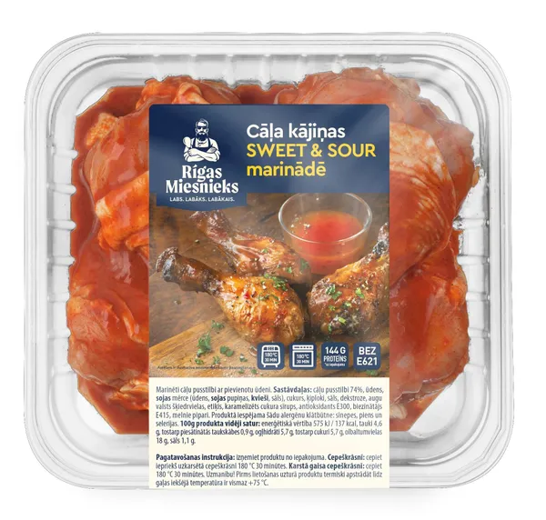 Cāļa kājiņas SWEET & SOUR marinādē RM 800G
