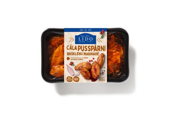 Cāļa pusspārni brūkleņu marinādē 400g, Lido