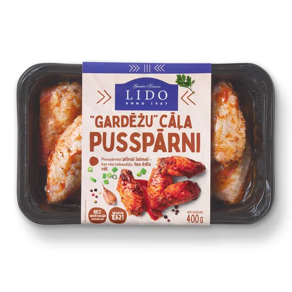 Cāļa pusspārni Lido Gardēžu marinādē 400g