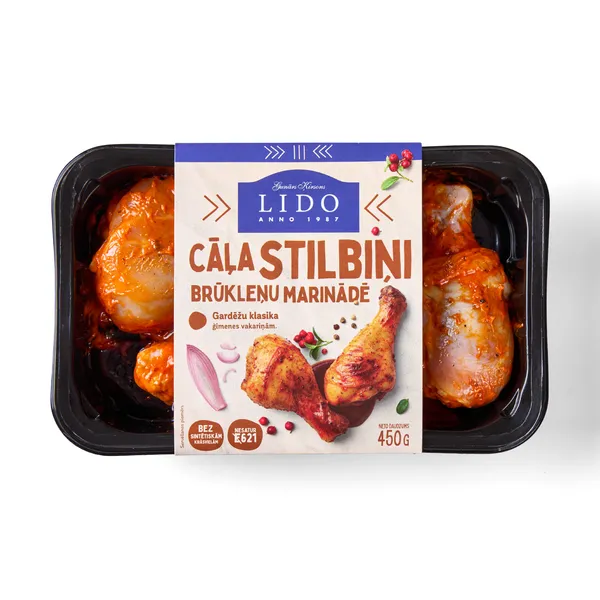 Cāļa stilbiņi brūkleņu marinādē 450g, Lido