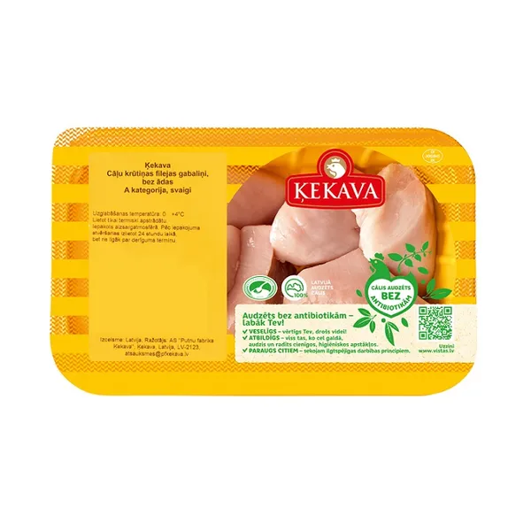 Cāļu krūtiņas filejas gab. bez ādas A kat. atdz. a/atm., sverami, Ķekava