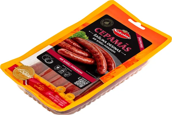 Cepamās šašlika desiņas ar ķiršu pipariem 300g, GPU Nākotne