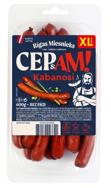Cepamdesas Kabanosi XL Cep and am! 600g, RM