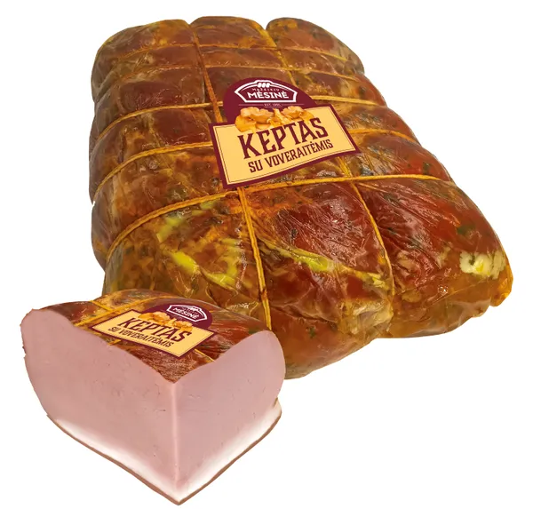 Cepts šķiņķis ar gailenēm, sverams