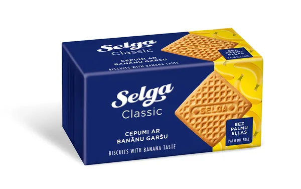 Cepumi ar banānu garšu Selga 180g, Laima