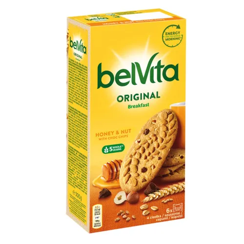 Belvita cepumi ar riekstiem un medu 300g