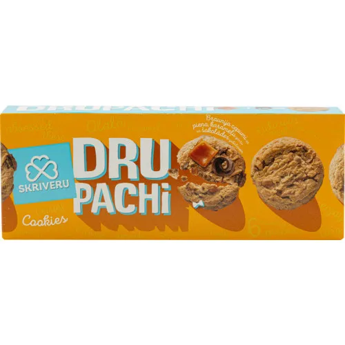 Cepumi braunija ar piena, karameļu garšu un šokolādes gab. 126g, Skrīveru