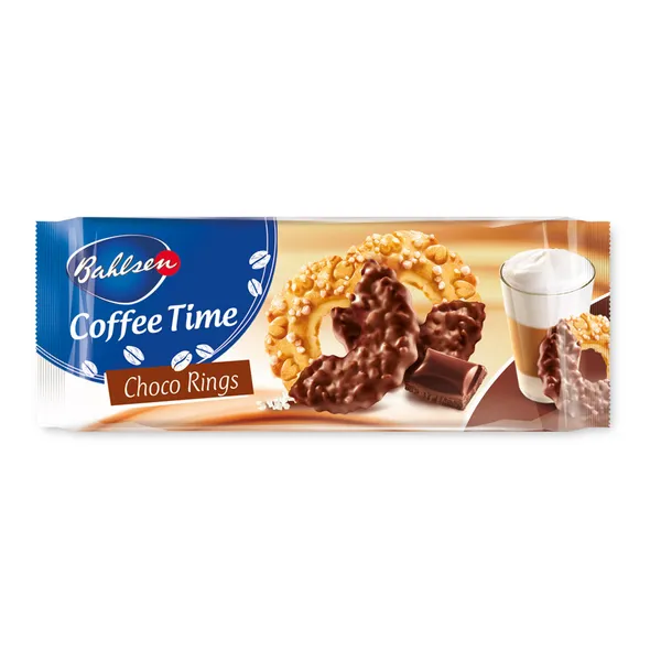 Cepumi Coffee Time riņķīši ar šok. 155g