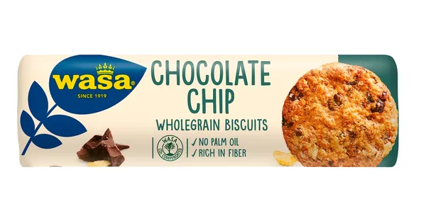 Cepumi Wasa ar šokolādes gabaliņiem 270g