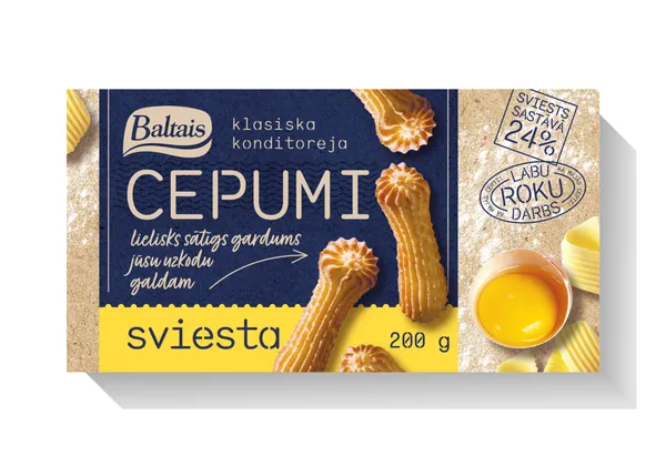 Baltais Sviesta cepumi 200g