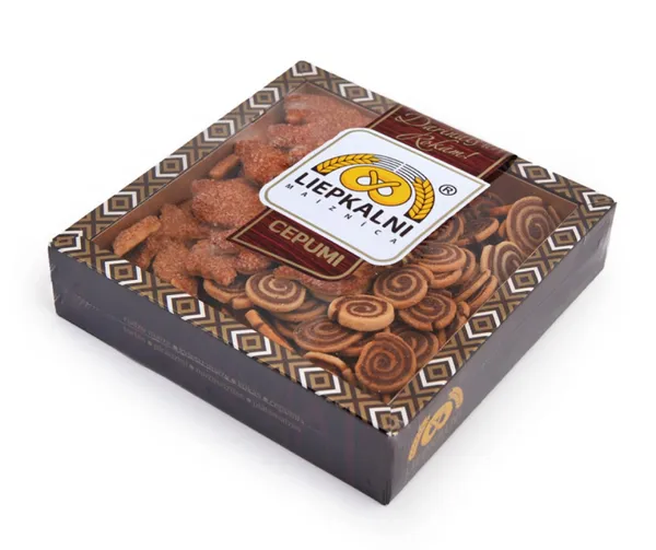 Cepumu izlase Bērnības sapnis (Šokolādes aplīši, kanēļu rombiņi) 230g, Liepkalni