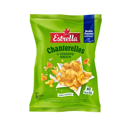 Čipsi ar gaileņu un siera mērces garšu 170g, Estrella