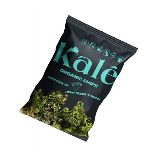 Kale čipsi ar kaņepju sēklām un sīpoliem BIO 45g [20]