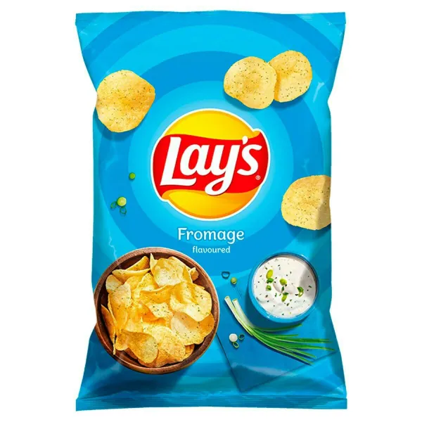 Čipsi ar krējuma un zaļo lociņu garšu 180g, Lay's