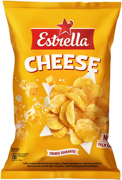 Čipsi Estrella ar siera garšu 130g