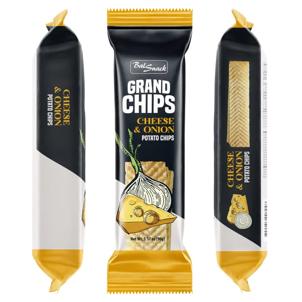 Čipsi kartupeļu lielie ar sieru un sīpoliem 60g