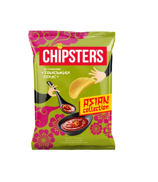 Čipsi kartupeļu Taizemes mērce 100g, Chipsters
