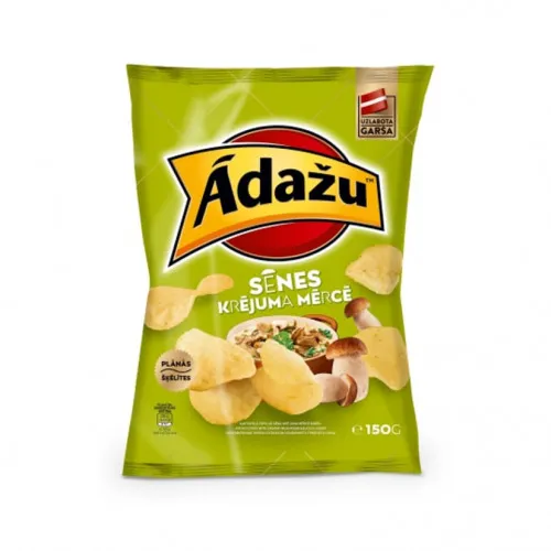 Čipsi Ādažu sēnes krējuma mērcē 130g