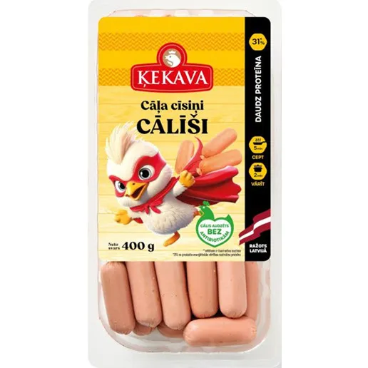 Cāļa cīsiņi Cālīši Ķekava 400g