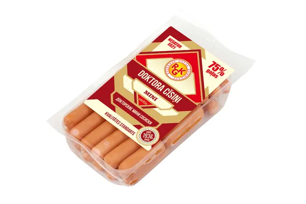 Cīsiņi vārītie Doktora Mini Kvalitātes standarts 500g