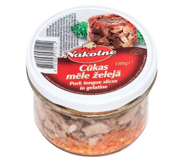 Cūkgaļas mēle želejā NĀKOTNE 180g