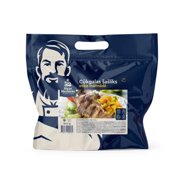 Cūkgaļas šašliks etiķa marinādē (no kakla karbonādes) 800g, RM