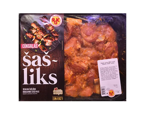 Cūkgaļas šašliks Kebab marinādē, atdzesēts /kārbā/ sverams, RGK