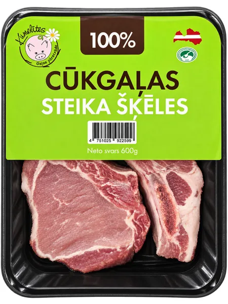 Cūkgaļas steika šķēlītes 600g, Kumelītes