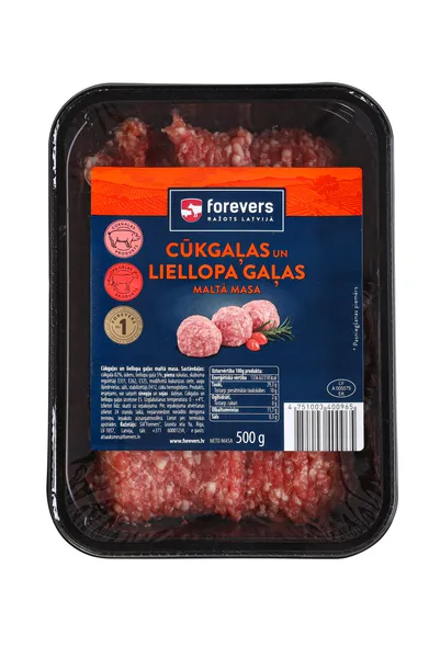 Cūkgaļas un liellopa gaļas maltā masa FOREVERS, 500g