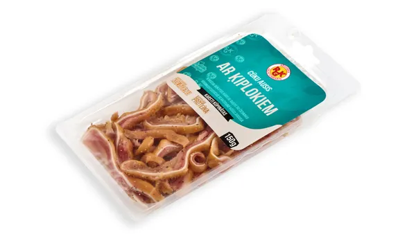 Cūku ausis ar ķiplokiem karsti kūpinātas 150g, RGK