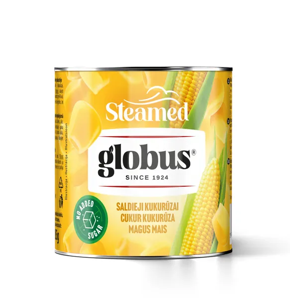 Cukurkukurūza kraukšķīgā 425ml/ 340g (285g), Globus
